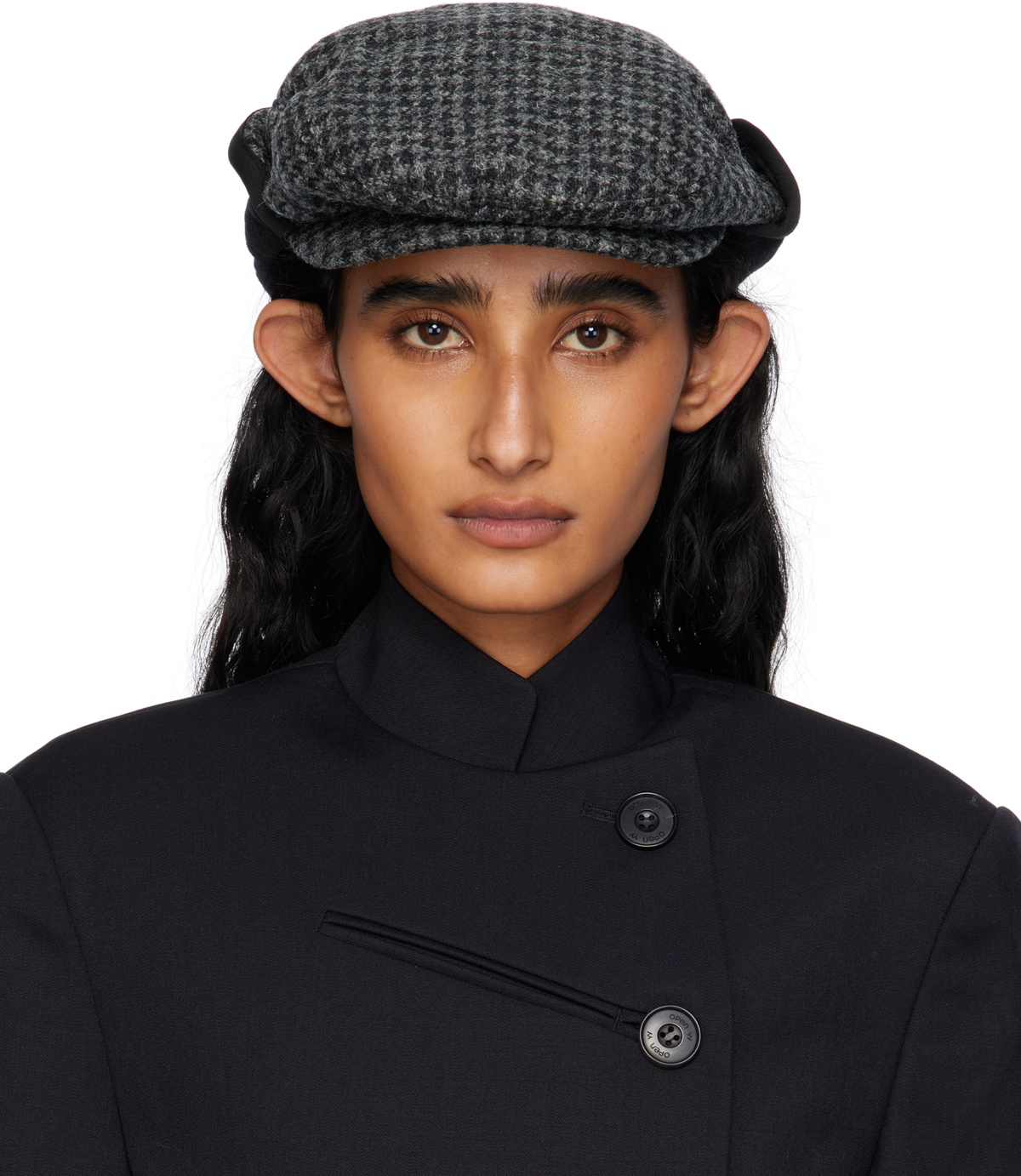 OPEN YY Khaki Faux Fur Corduroy Earflap Cap OPEN YY