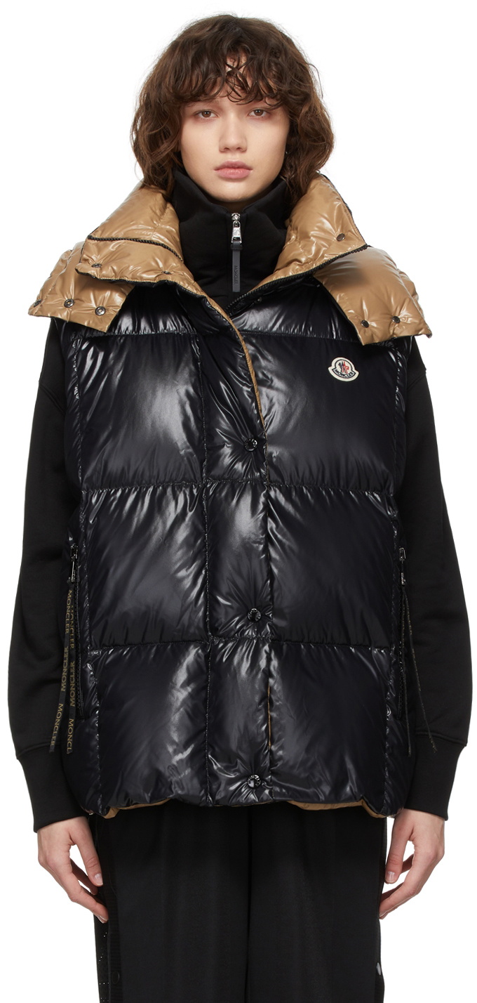 Moncler Black Luzule Down Vest Moncler