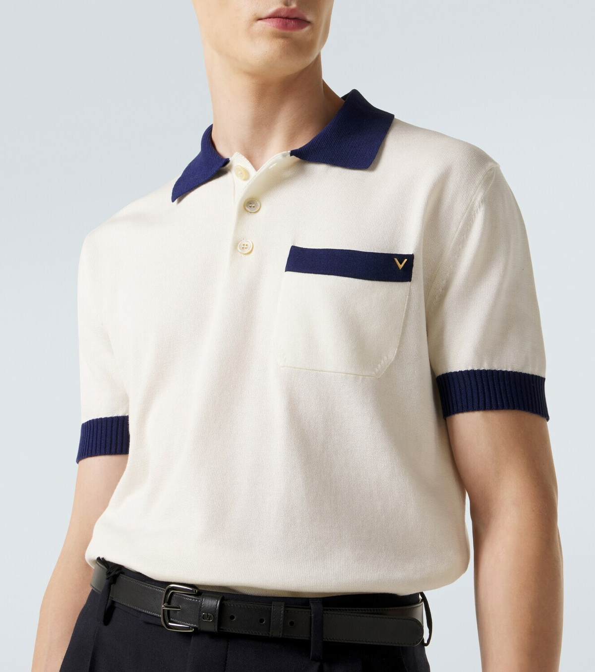 Valentino VGold cotton polo shirt