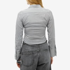 JW Anderson Women's Shrunken Shirt in Charcoal/White