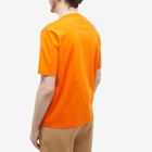 Lanvin Men's Curb Embroidered T-Shirt in Bright Orange