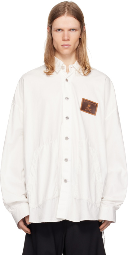 Photo: MASTERMIND WORLD White Big Denim Shirt