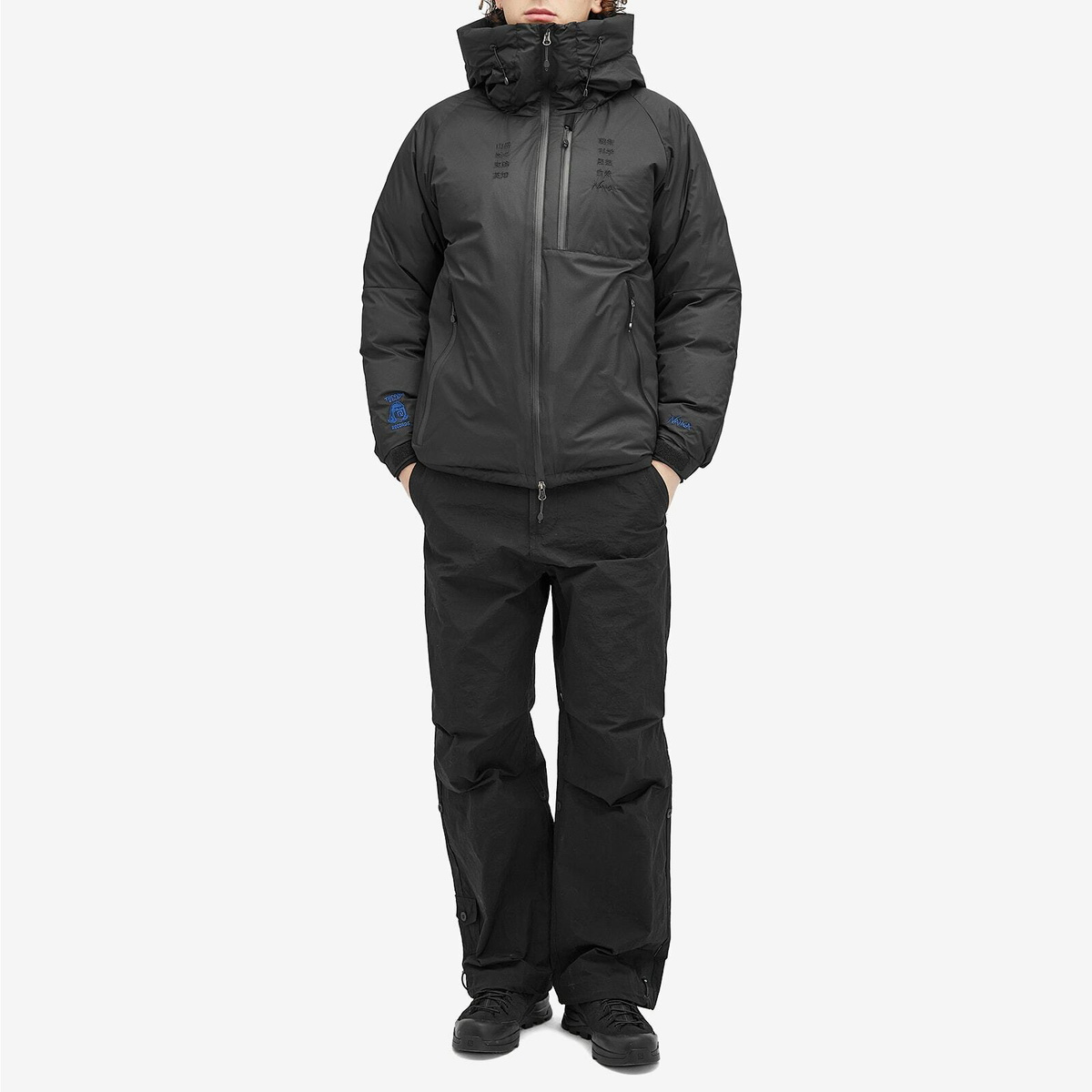ジャケット・アウター NANGA NO COLLAR DOWN COAT BLACK NANGA (ナンガ) NO COLLAR DOWN COAT / ノーカラーダウンコート