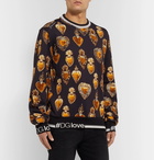 Dolce & Gabbana - Printed Loopback Cotton-Jersey Sweatshirt - Black