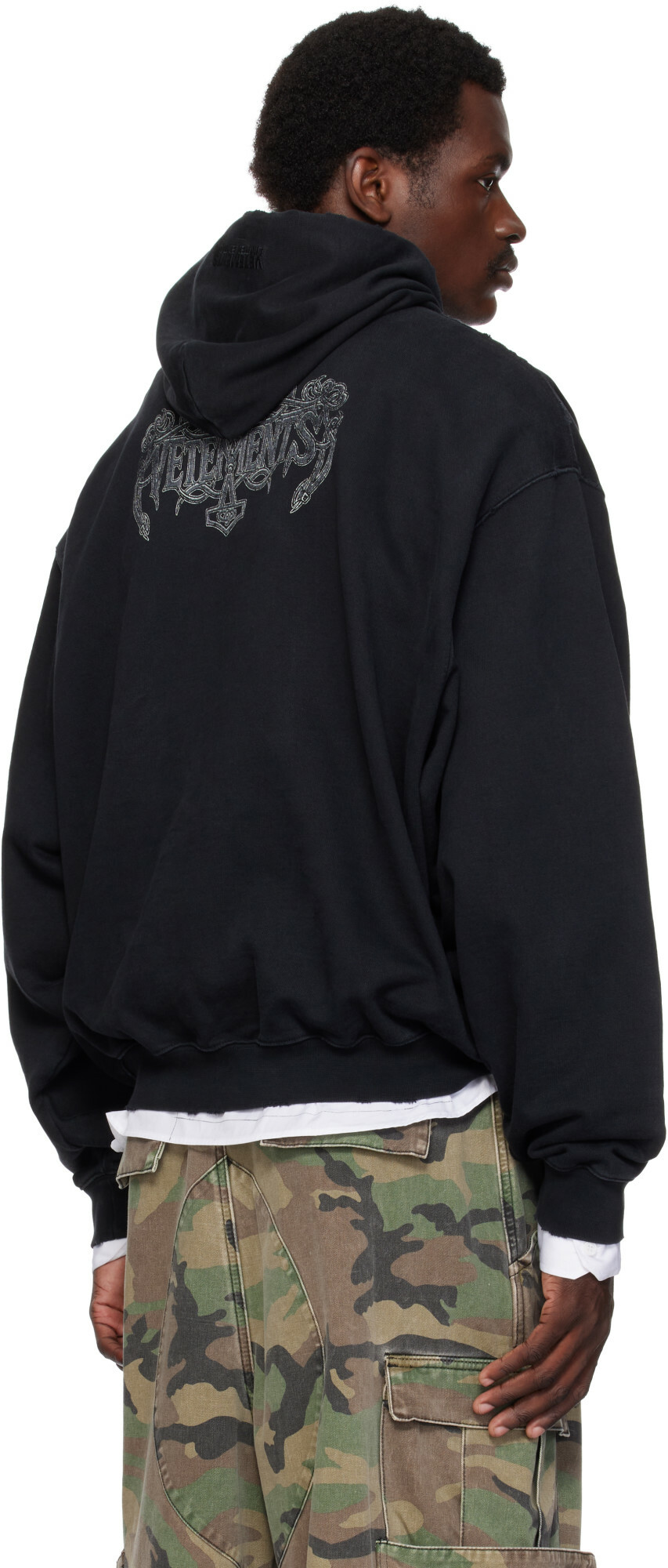 VETEMENTS Black 'Antihate' Hoodie