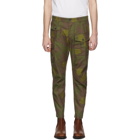Dsquared2 Green and Brown Camo Sexy Cargo Pants