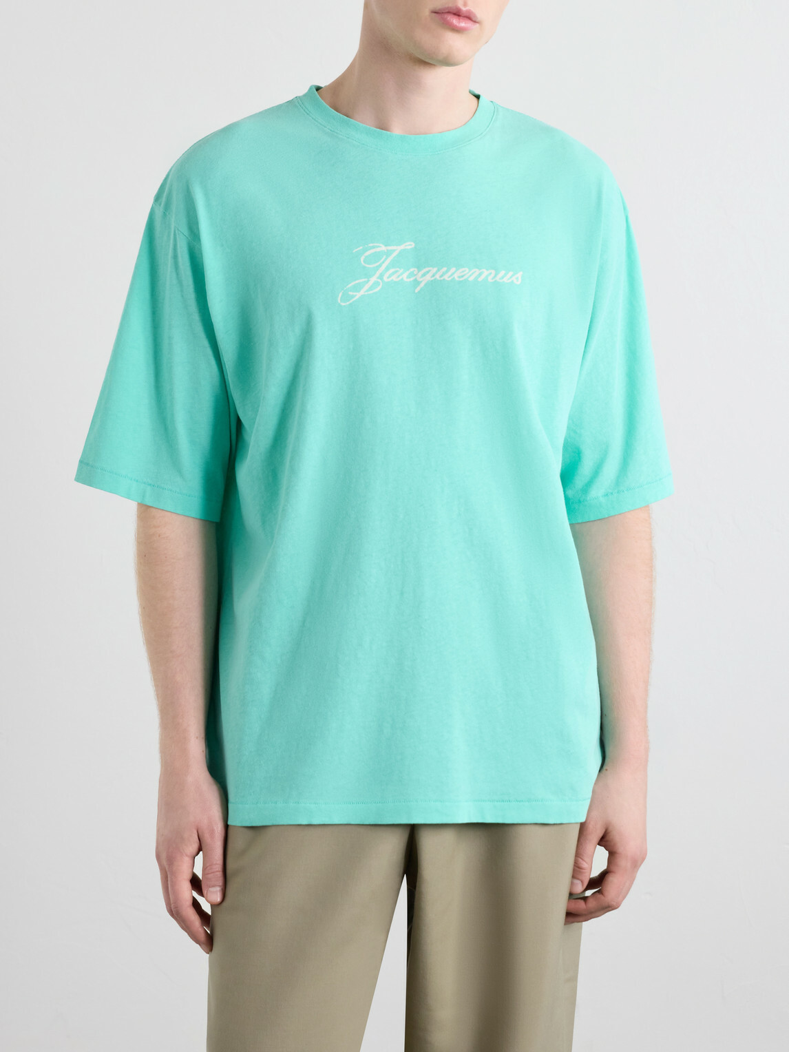 Jacquemus - Logo-Print Cotton and Hemp-Blend T-Shirt - Green