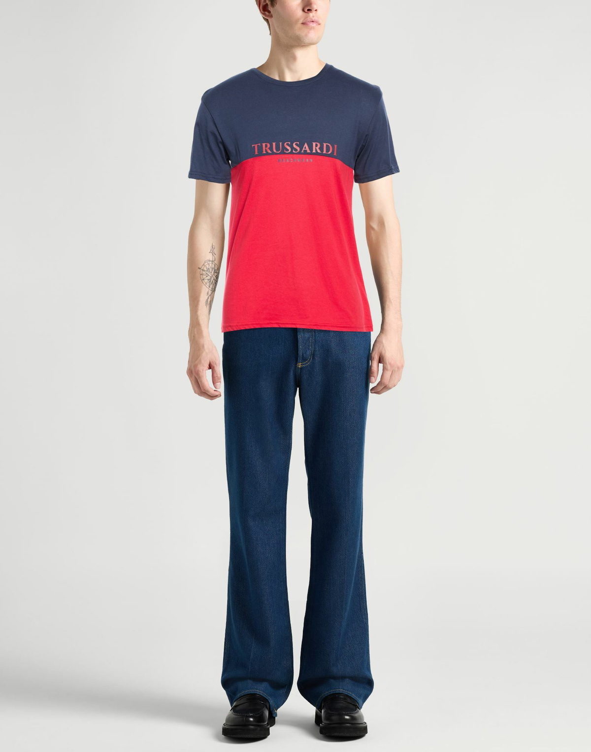 Trussardi Mens T-shirt in Red