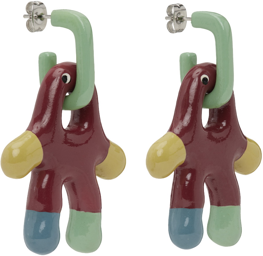 AVAVAV SSENSE Exclusive Multicolor Mini Old Lady Earrings