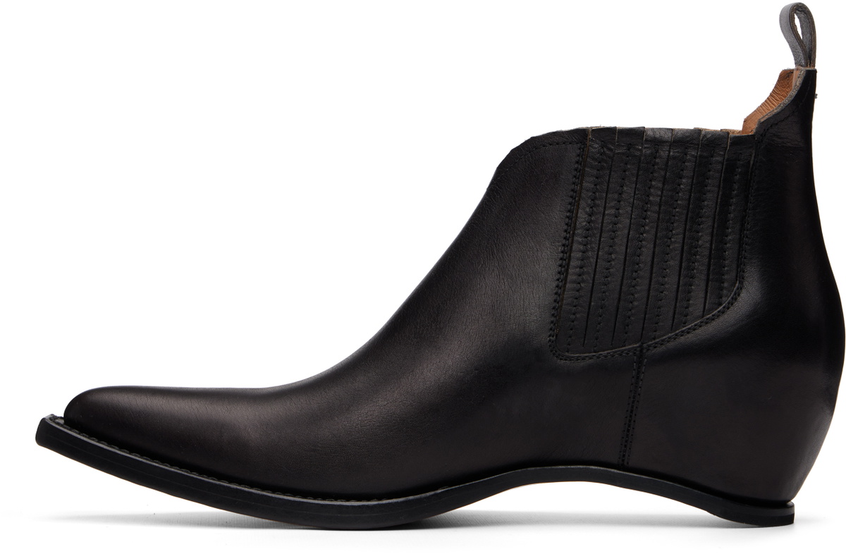 Maison Margiela Black Heel-less Western Chelsea Boots