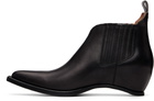 Maison Margiela Black Heel-less Western Chelsea Boots