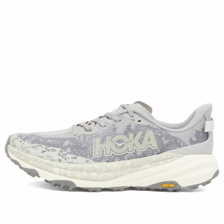 Photo: HOKA ONE ONE Men's M Speedgoat 6 Sneaker in Stellar Grey/Alabaster