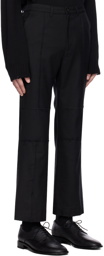 Youth Black Cut-Off Trousers