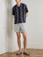 James Perse - Straight-Leg Garment-Dyed Linen Drawstring Shorts - Gray