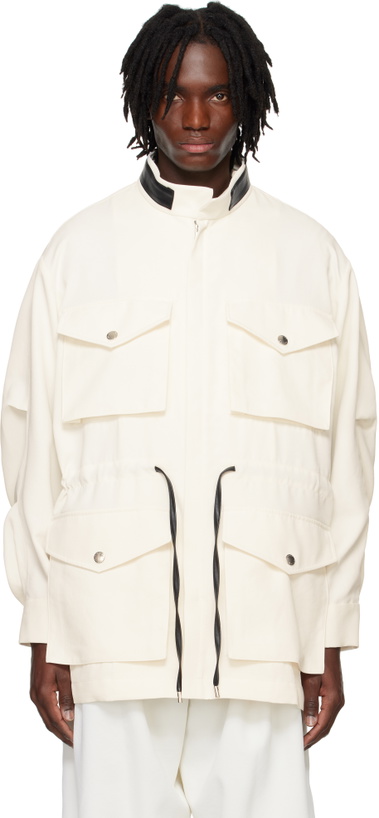 Photo: System Off-White Bicolor 4 Pocket Jacket