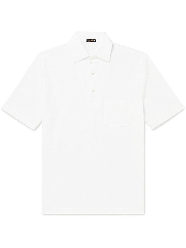 Photo: Rubinacci - Cotton-Piqué Polo Shirt - White