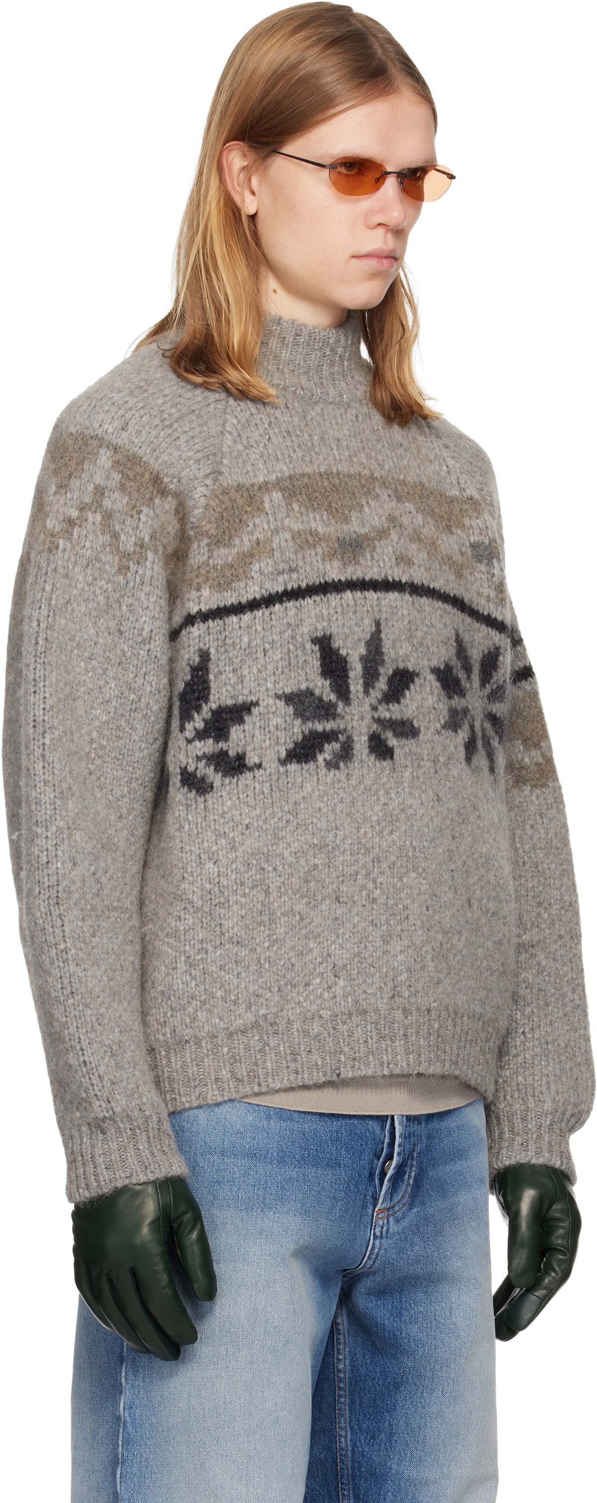 Magliano Gray Drunk Norvegese Sweater