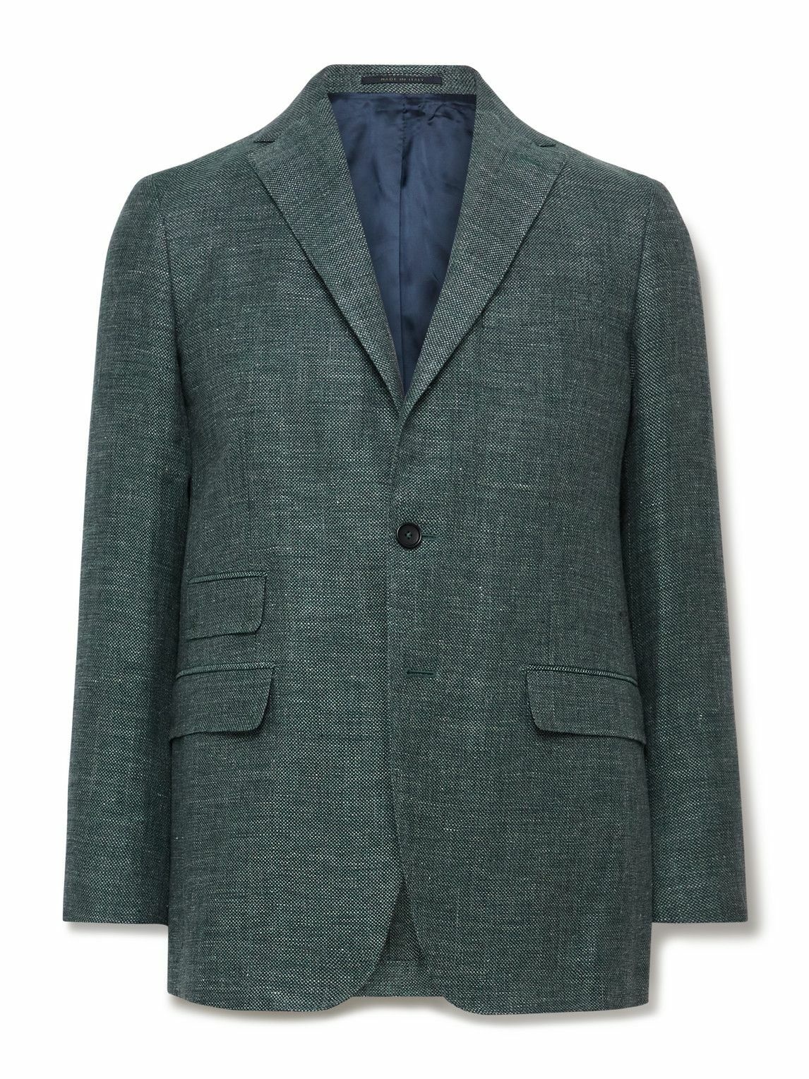 Photo: Sid Mashburn - Kincaid No. 2 Slim-Fit Linen and Wool-Blend Hopsack Suit Jacket - Blue