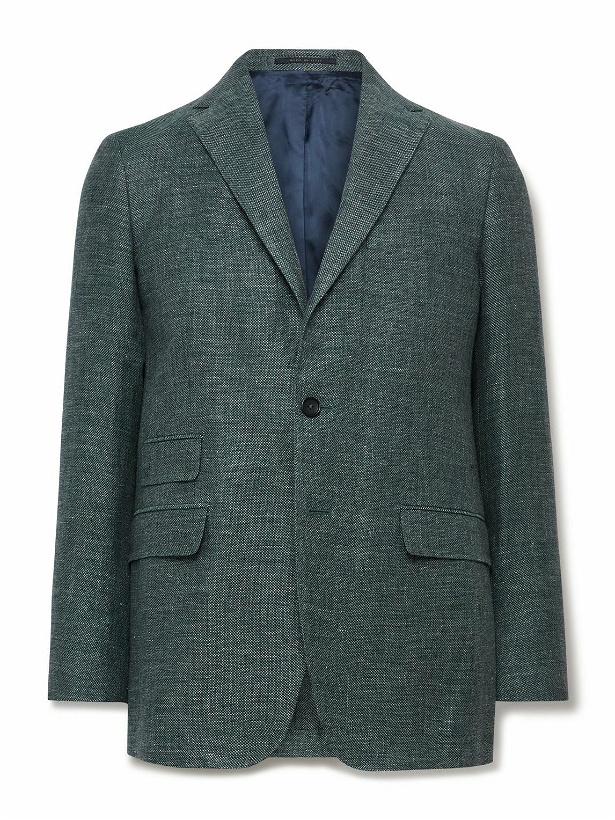 Photo: Sid Mashburn - Kincaid No. 2 Slim-Fit Linen and Wool-Blend Hopsack Suit Jacket - Blue