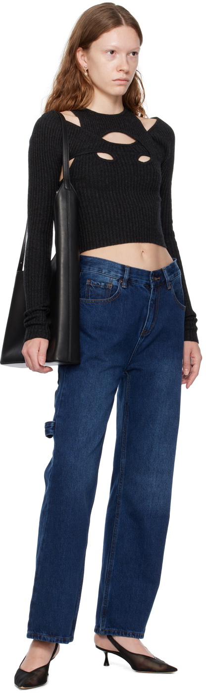 WYNN HAMLYN Black Derry Long Sleeve T-Shirt
