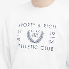 Sporty & Rich Men's SRAC Crew Sweat in White