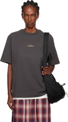 Stone Island Gray 2100037 Combed Organic Cotton Jersey T-shirt