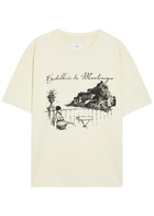 Rhude Montenegro Monda Printed Cotton T-shirt White