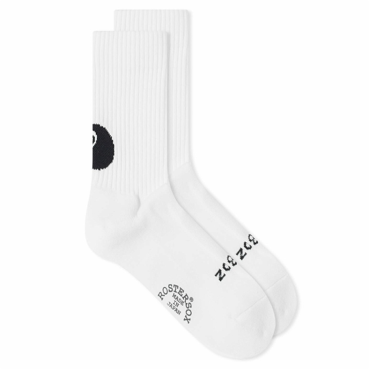 Photo: Rostersox 8 Ball Socks in White