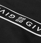 Givenchy - Tapered Logo-Jacquard Fleece-Lined Tech-Jersey Sweatpants - Men - Black