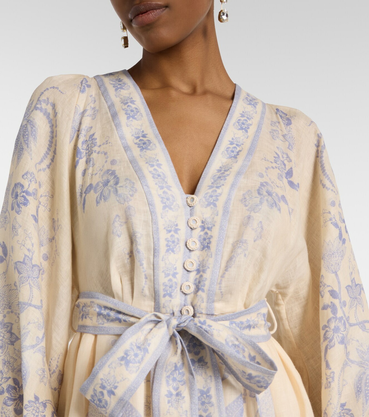 Zimmermann Indra floral linen minidress