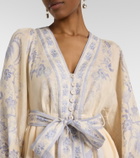 Zimmermann Indra floral linen minidress