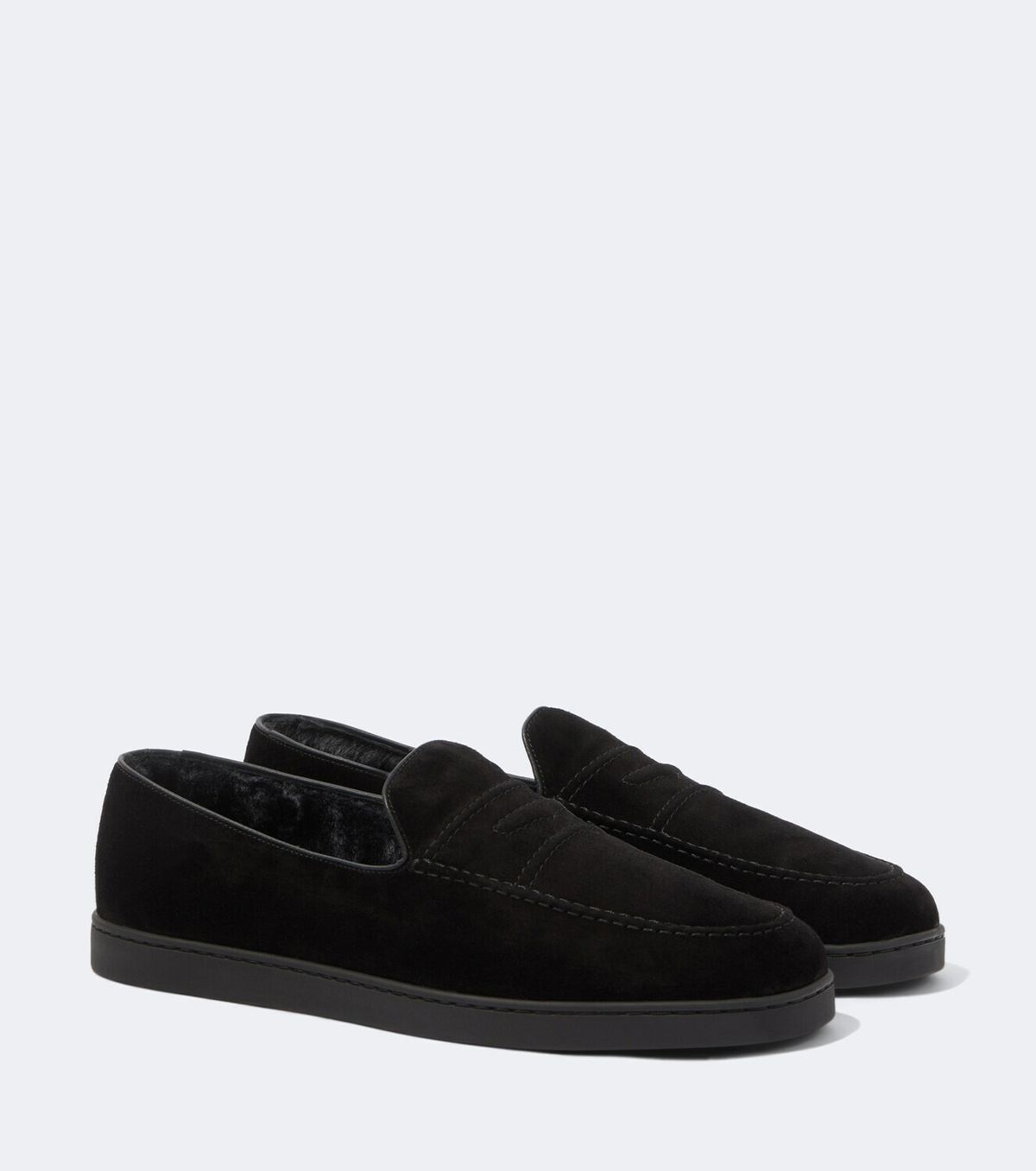 Church's Peebles shearling-lined suede loafers