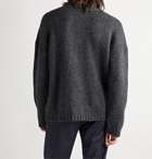 Our Legacy - Textured Intarsia-Knit Sweater - Gray