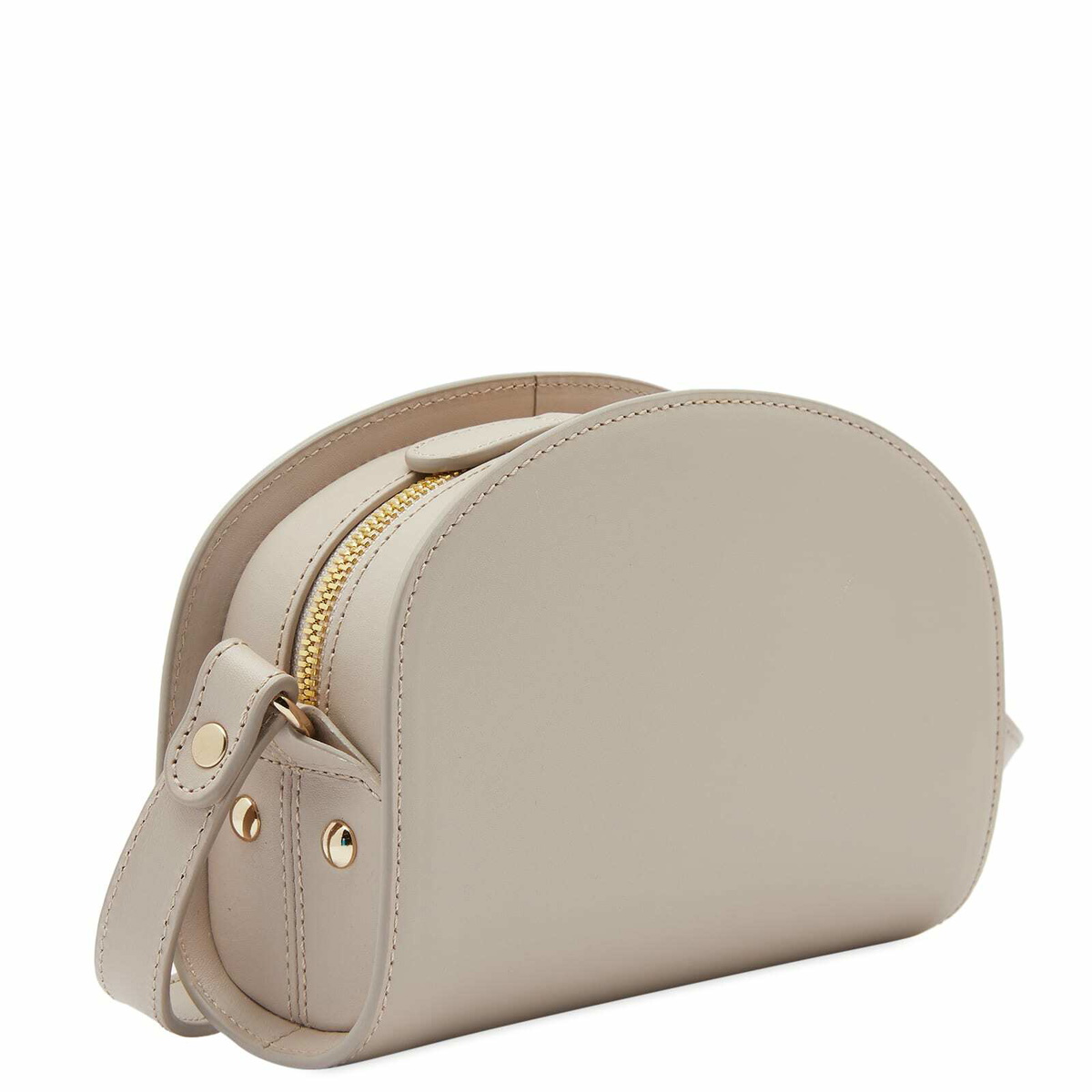 A.P.C. Women s Demi Lune Mini Bag in Moon Grey A.P.C