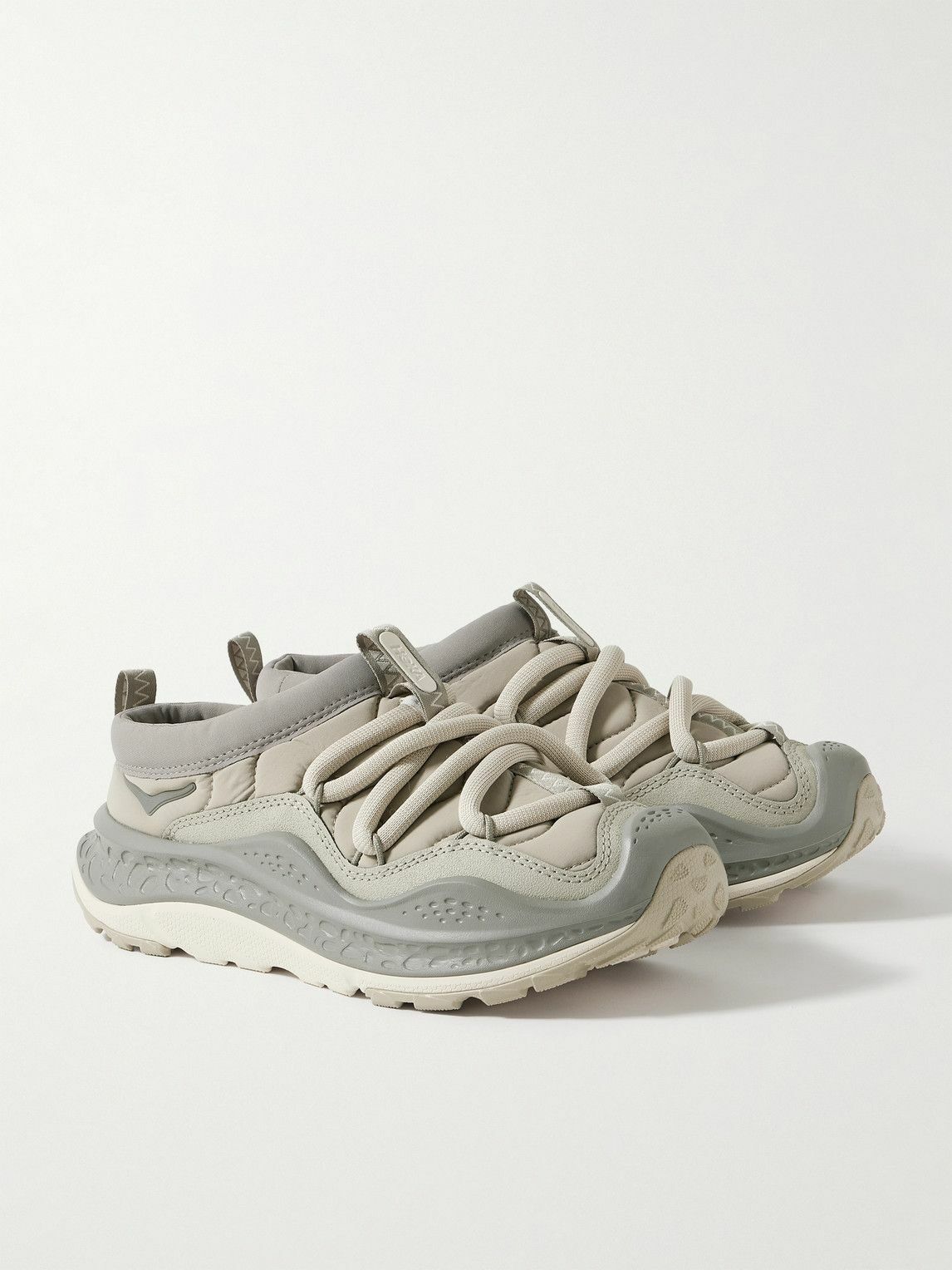 Ooka フェイスクリーム グレー Hoka - Ora Primo Neoprene and Rubber Slip-On Sneakers - Neutrals