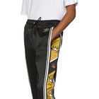 Dolce and Gabbana Black and Gold Crowns Lounge Pants