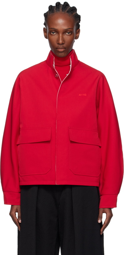 Photo: AO Yes Red & White Padded Reversible Jacket