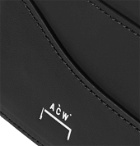 A-COLD-WALL* - Logo-Print Leather Cardholder - Black