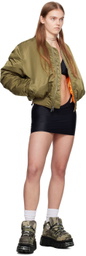 VTMNTS Khaki & Orange Alpha Industries Edition Reversible Bomber Jacket