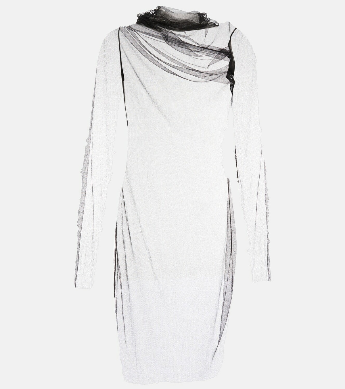 ANN DEMEULEMEESTER rayon×silk sier top Ann Demeulemeester - Silk-blend sheer top Ann Demeulemeester