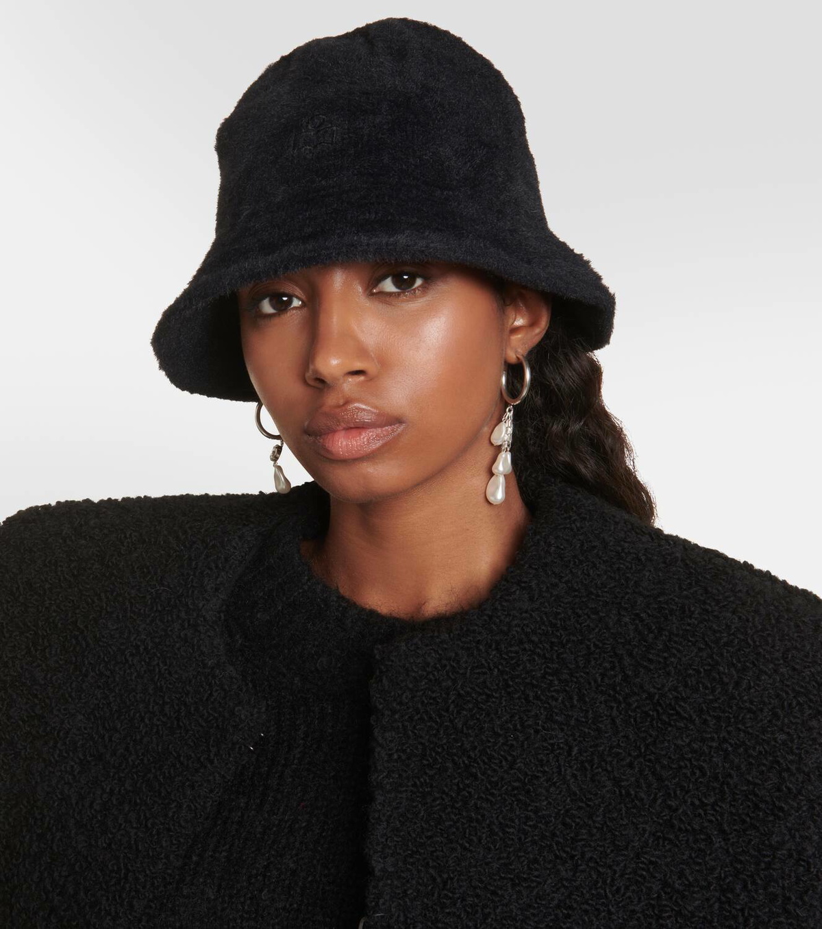 Isabel Marant Holmy embroidered bucket hat