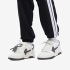 Off-White Men's Out Of Office Calf Leather Sneakers in White/Dark Grey