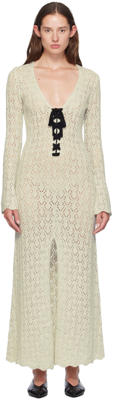The Garment Off-White Canada Crochet Midi Dress