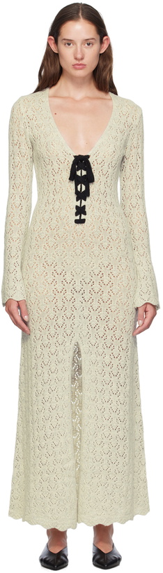 Photo: The Garment Off-White Canada Crochet Midi Dress