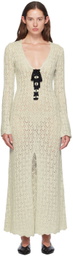 The Garment Off-White Canada Crochet Midi Dress