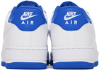 Nike White & Blue Air Force 1 '07 Low Sneakers