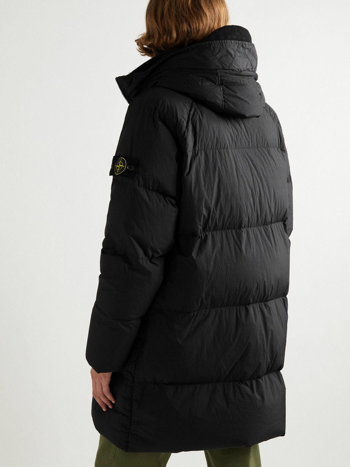 Stone Island - Logo-Appliquéd Coated-Nylon Hooded Down Parka