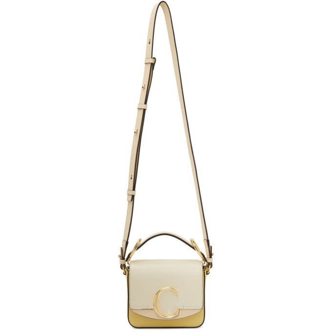 Chloe c sales bag white