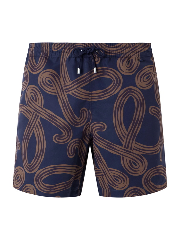Photo: LOEWE - Paula's Ibiza Straight-Leg Mid-Length Printed Swim Shorts - Blue