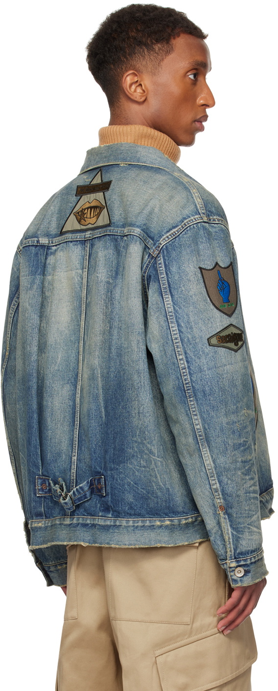 sacai Blue Gonz Edition BEYONDEXX Denim Jacket Sacai